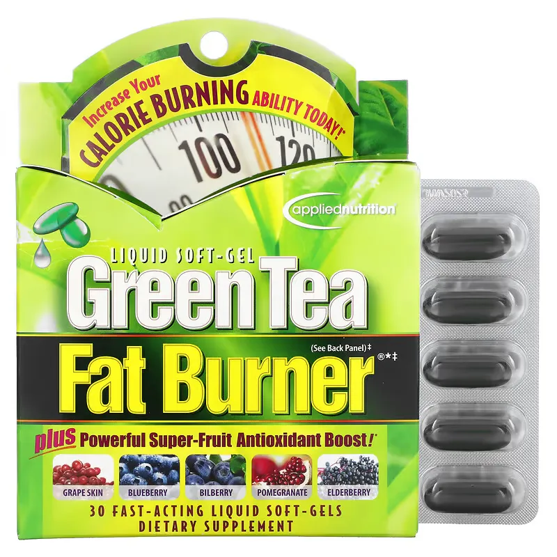 Green Tea Fat Burner, 30 Fast-Acting Liquid Soft-Gels