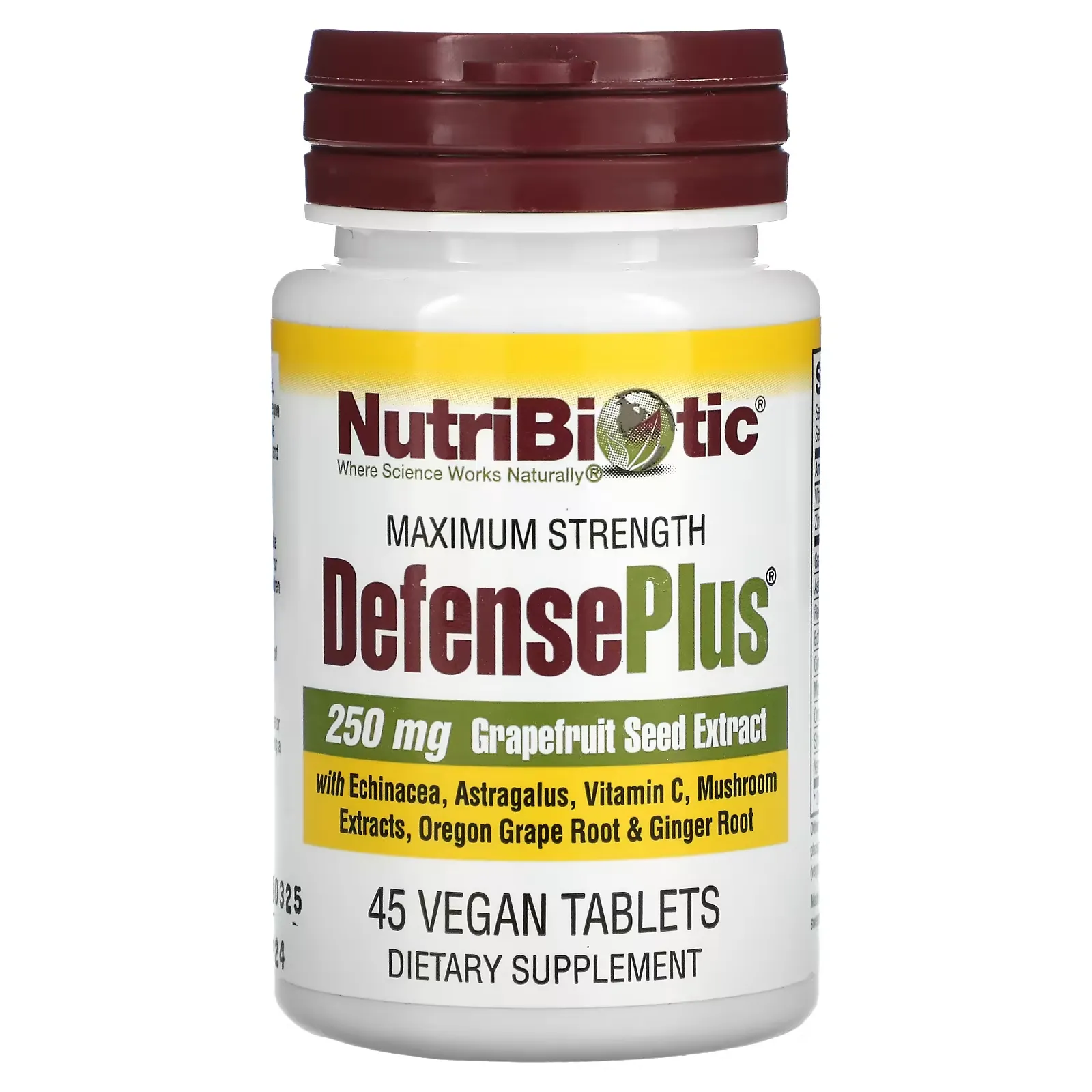 DefensePlus, Maximum Strength, 45 Vegan Tablets