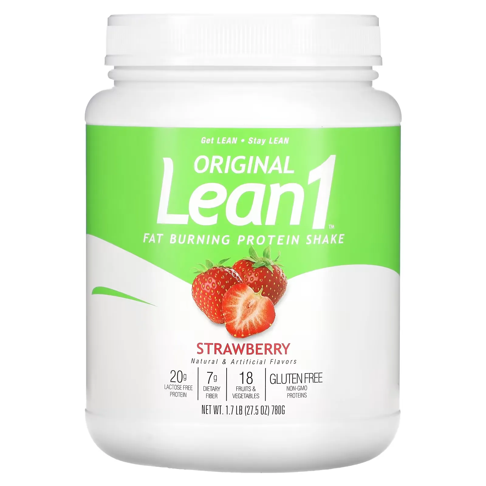 Original, Fat Burning Meal Replacement Protein Shake, Strawberry, 1.7 lb (780 g)