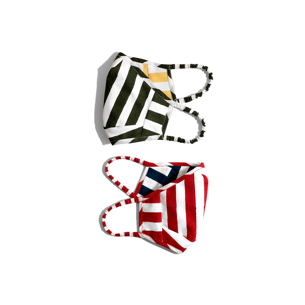 DailyObjects Cabana Stripes Loop Mask - Set of 2