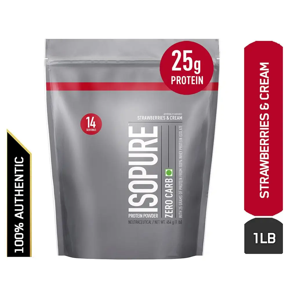 Isopure Zero Carb Protein Powder,  1 lb  Strawberry Cream