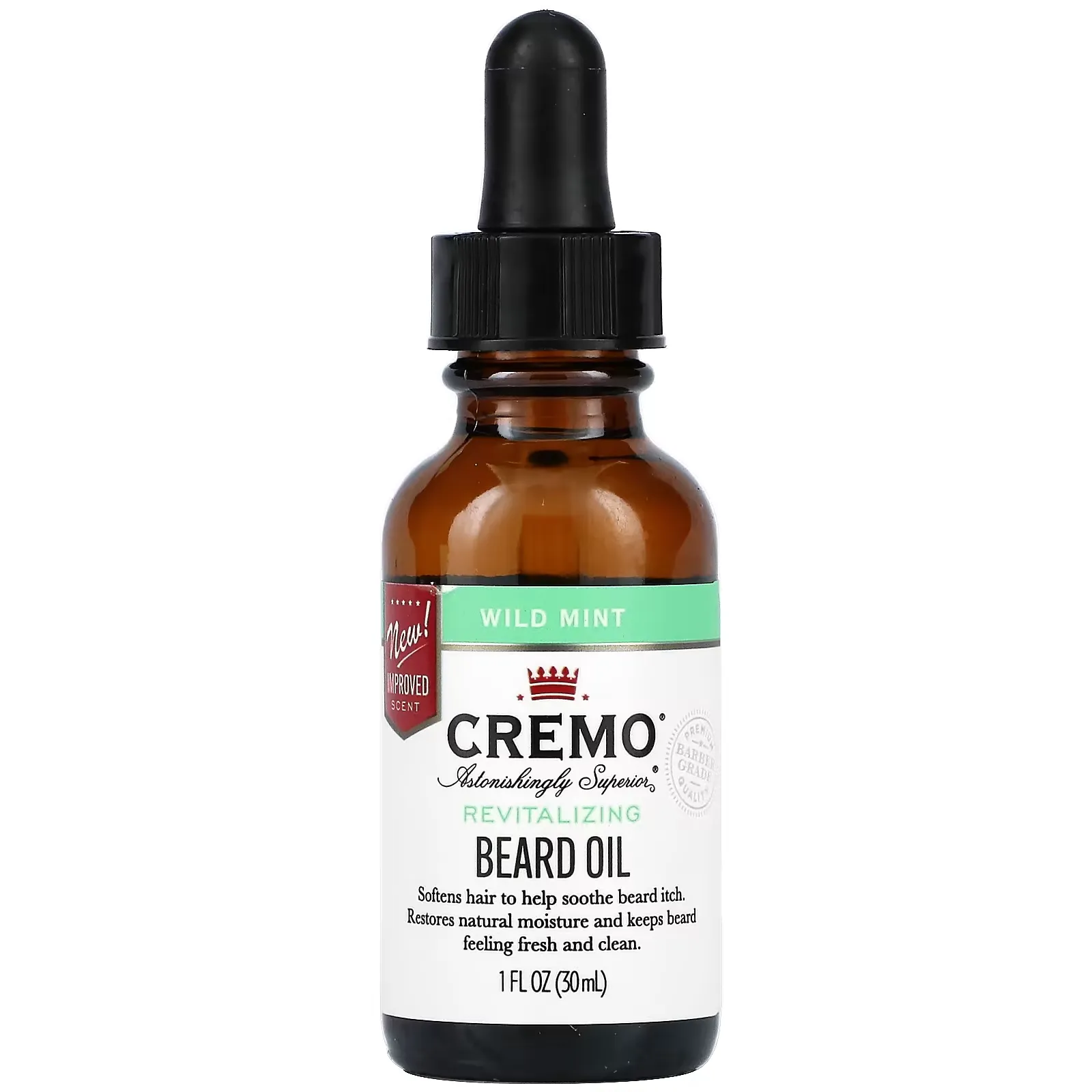 Beard Oil, Wild Mint, 1 fl oz (30 ml)