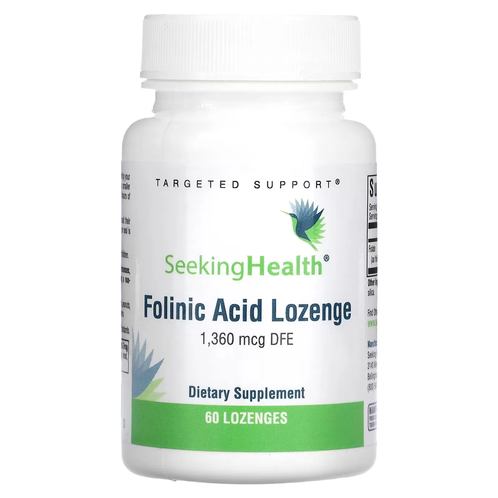 Folinic Acid Lozenge, 1,360 mcg DFE, 60 Lozenges