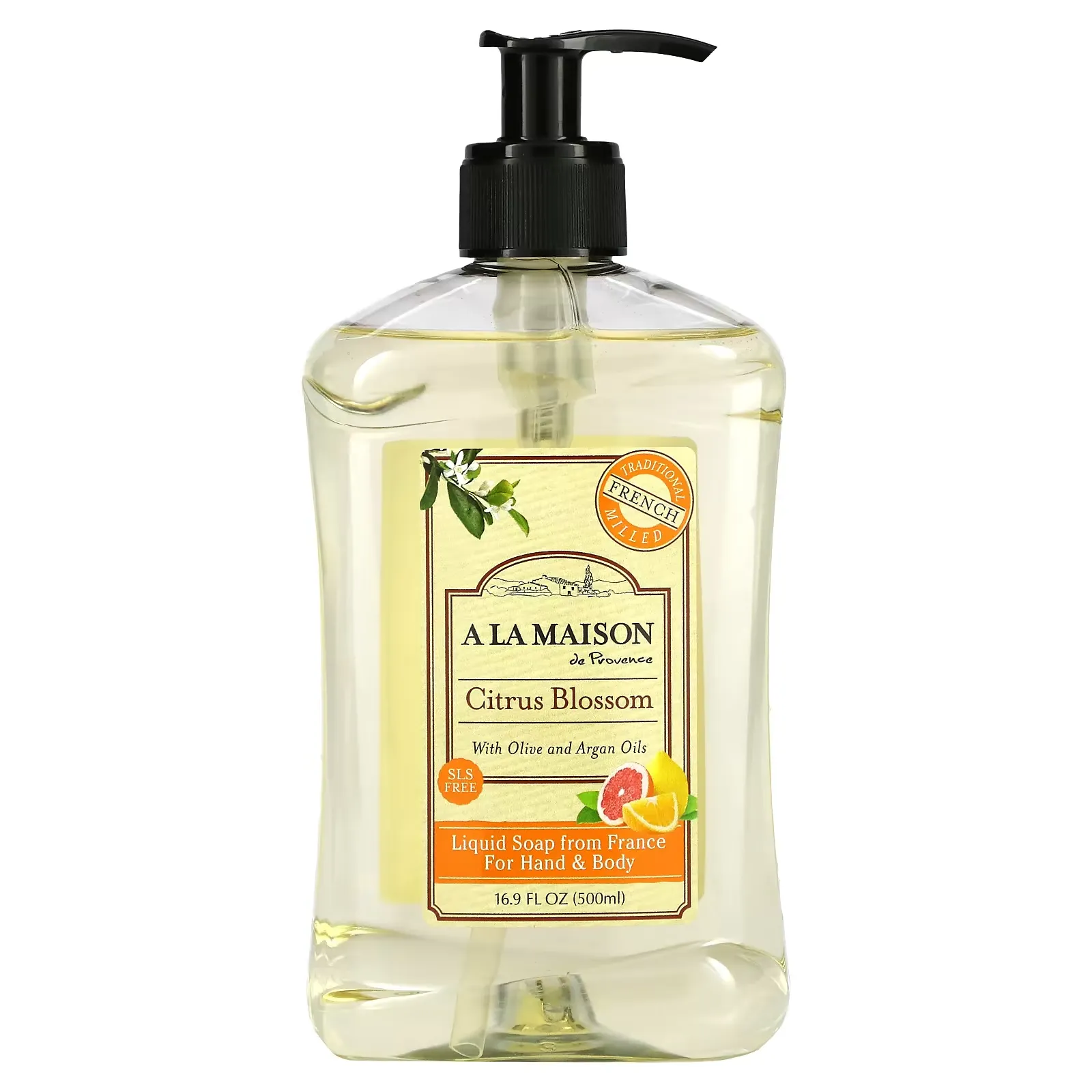 Liquid Soap For Hand & Body, Citrus Blossom, 16.9 fl oz (500 ml)