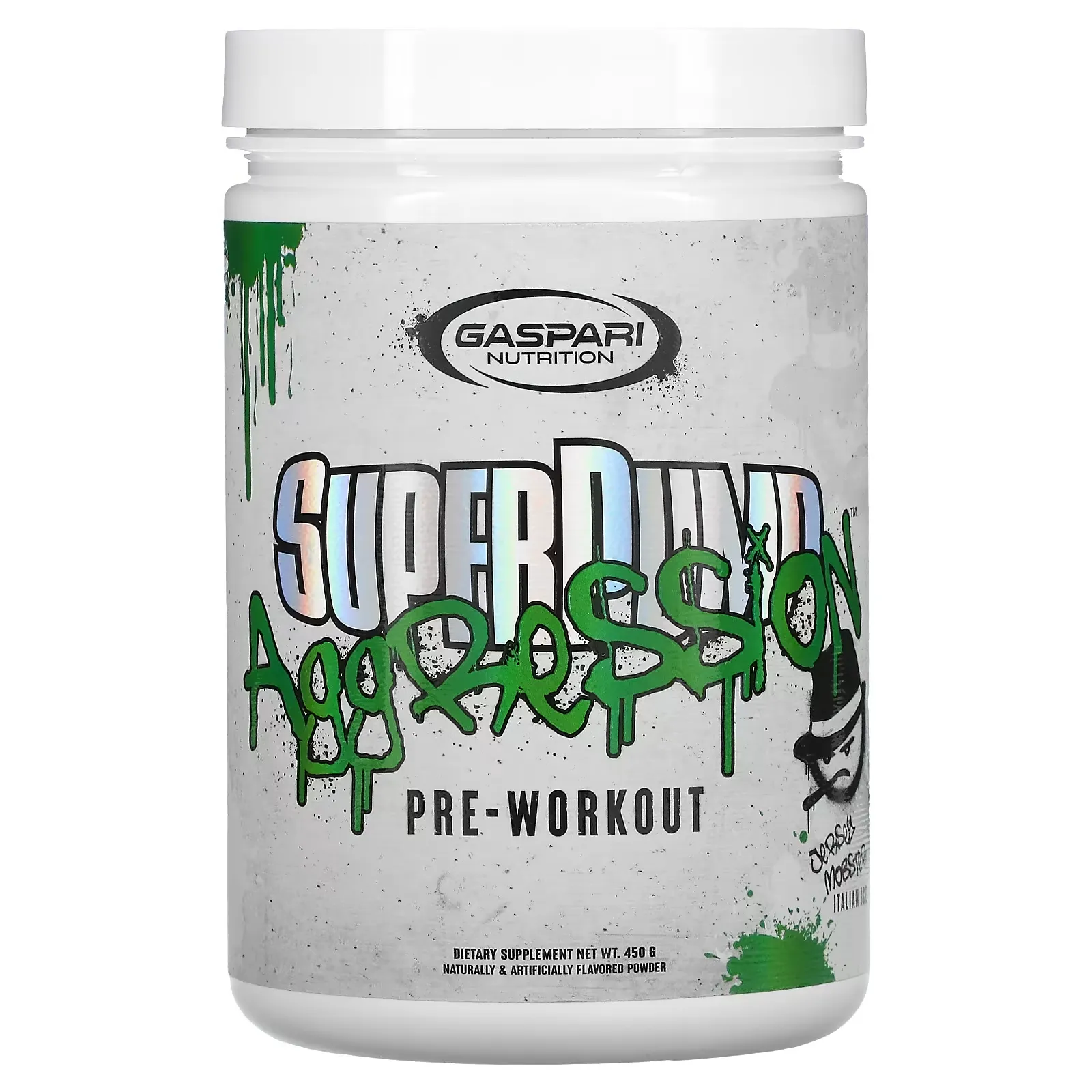 SuperPump Aggression Pre-Workout, Jersey Mobster Italian Ice, 450 g