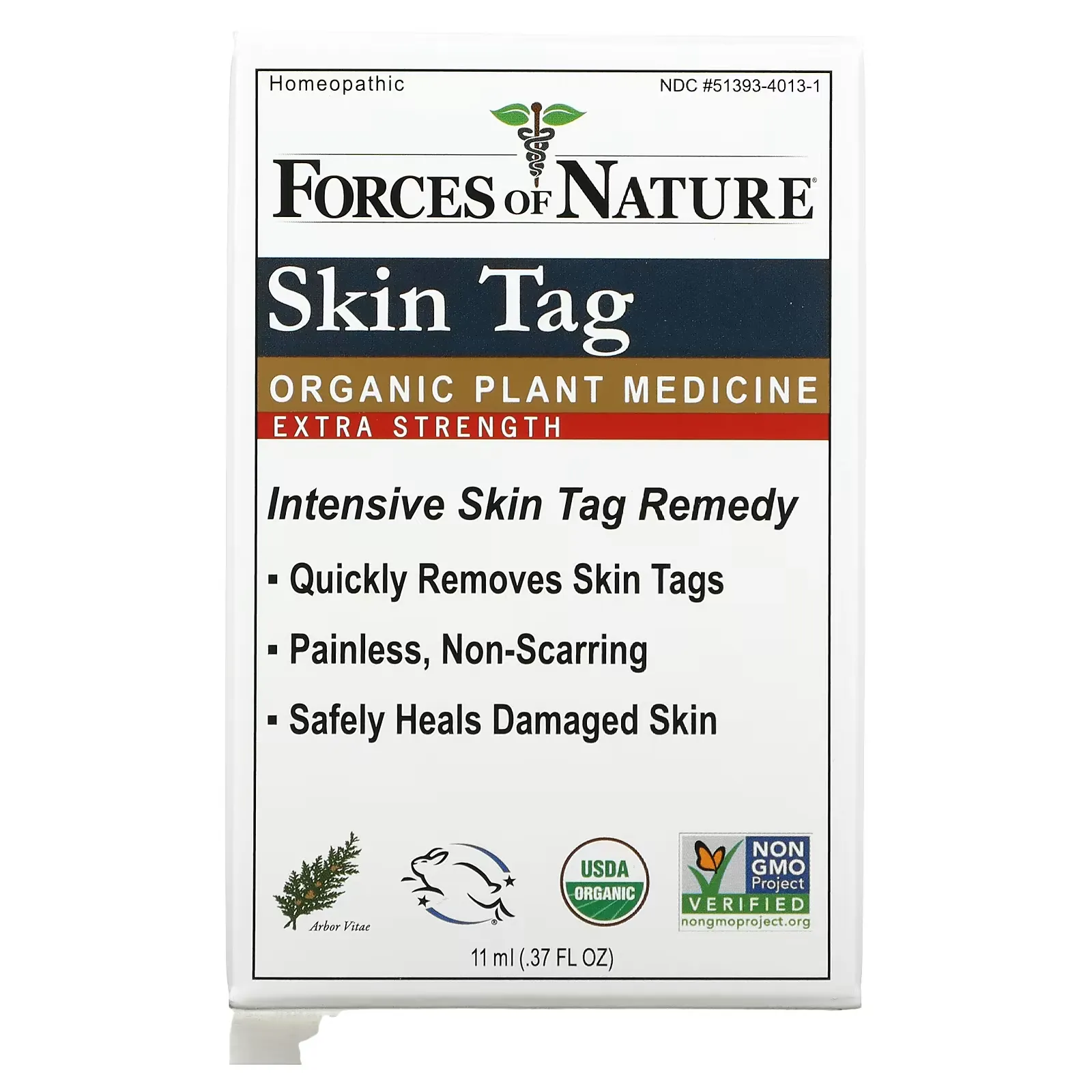 Skin Tag Control, Organic Plant Medicine, Extra Strength, 0.37 fl oz (11 ml)