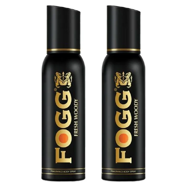 Fogg Black Fresh Woody Fragrance Body Spray Combo - Pack Of 2