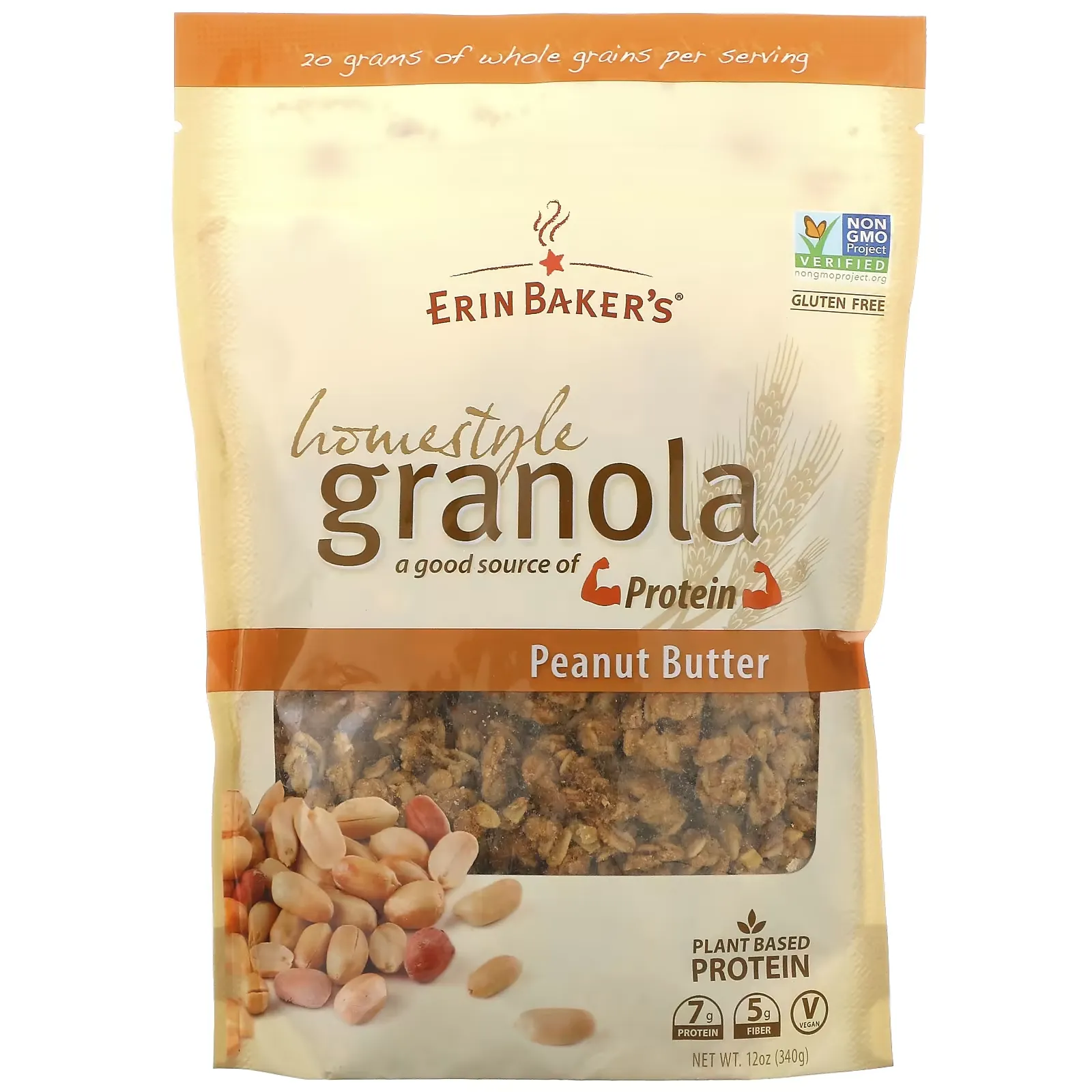 Homestyle Granola, Peanut Butter, 12 oz (340 g)