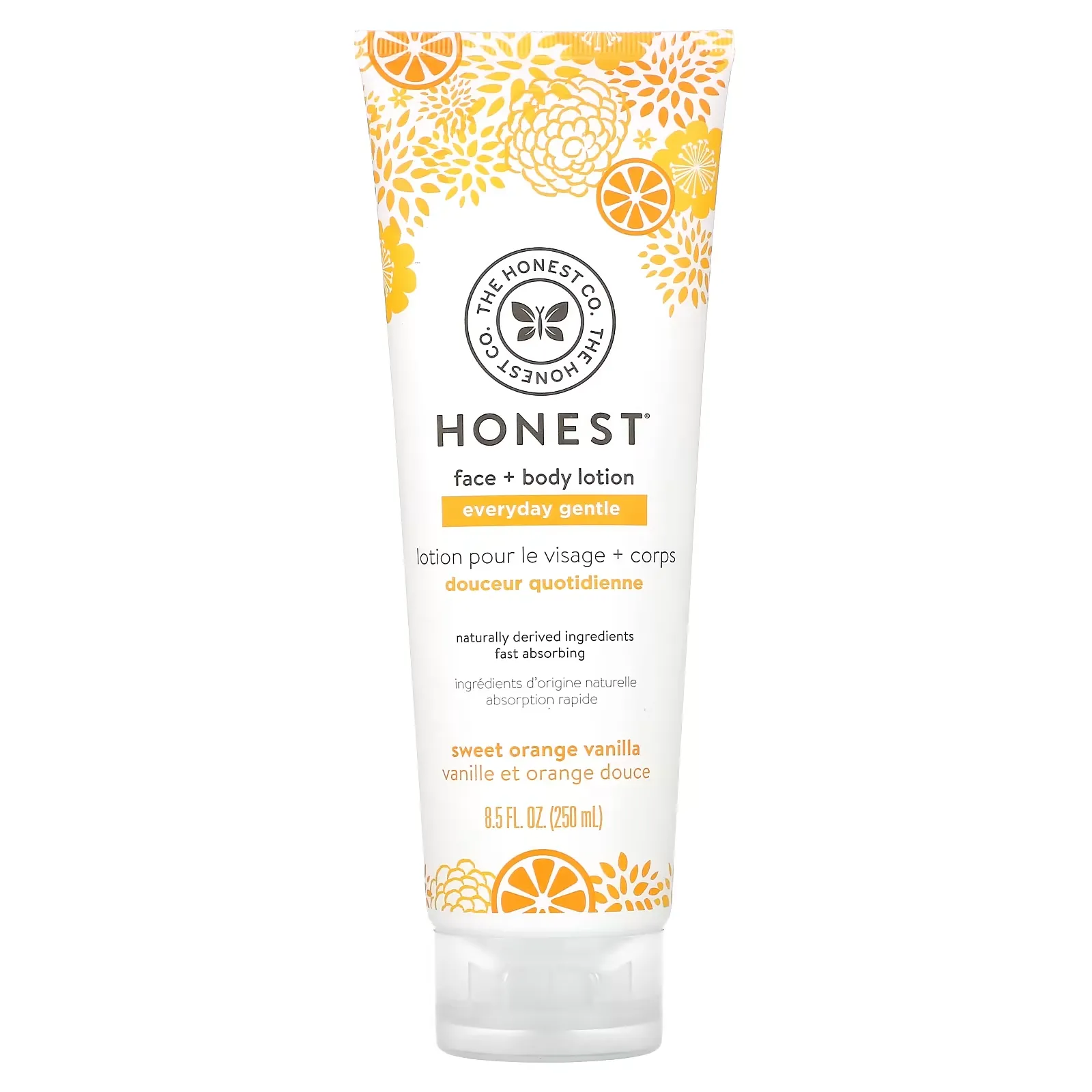 Everyday Gentle Face + Body Lotion, Sweet Orange Vanilla, 8.5 fl oz (250 ml)