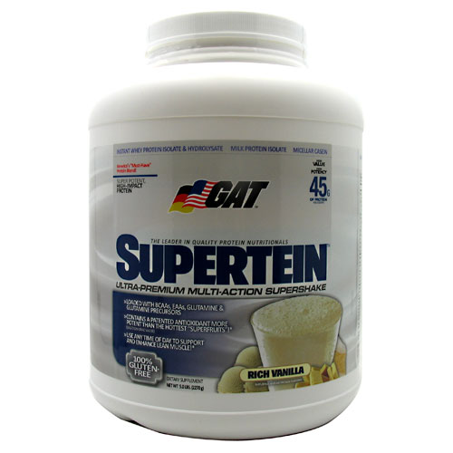 Supertein Protein By GAT, Rich Vanilla 5lb