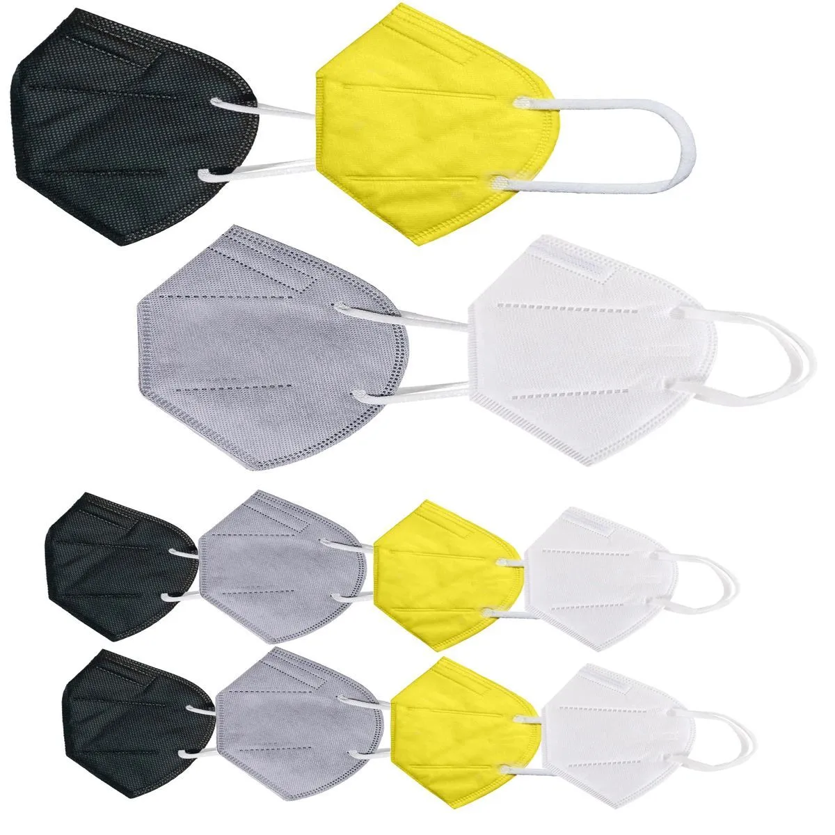 Fabula Pack of 12 Kn95/N95 Anti-Pollution Reusable 5-Layer Mask