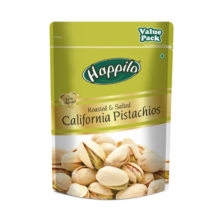 Happilo Premium Californian Roasted & Salted Pistachios (Value Pack)