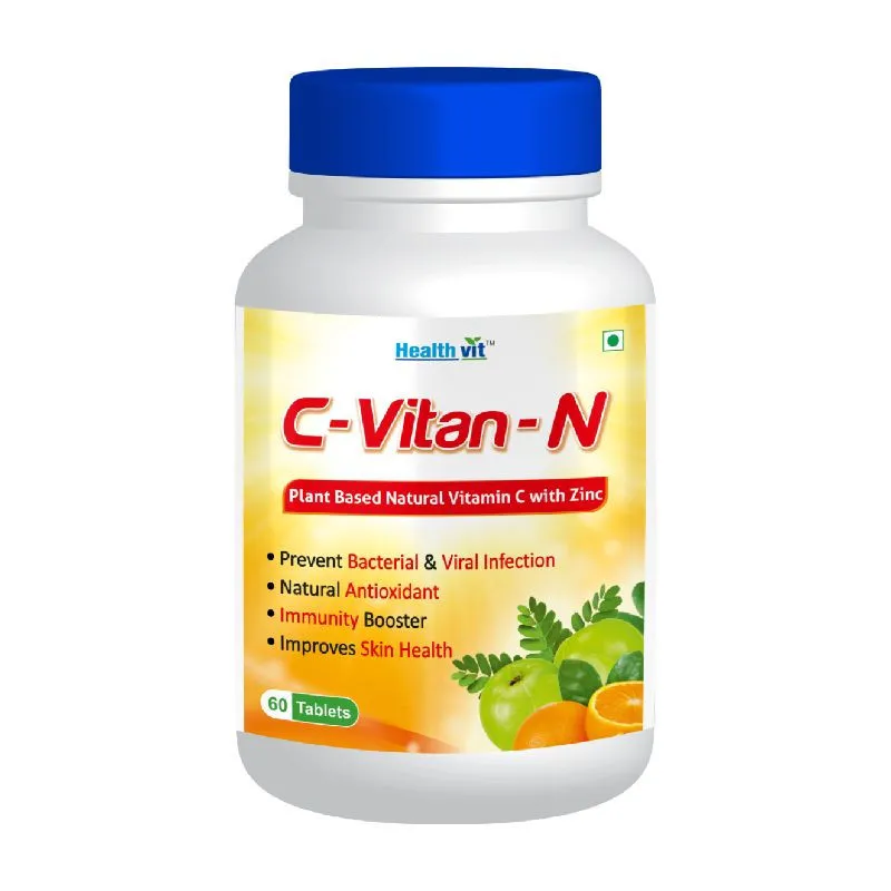 Healthvit C- Vitan-N Natural Vitamin C & Zinc Tablets