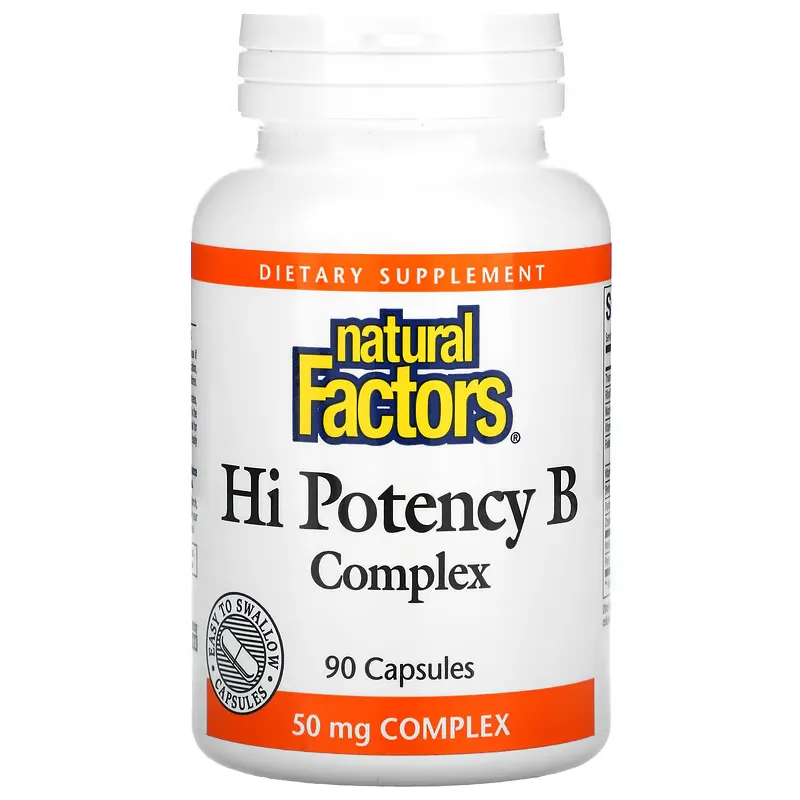 Hi Potency B Complex, 90 Capsules