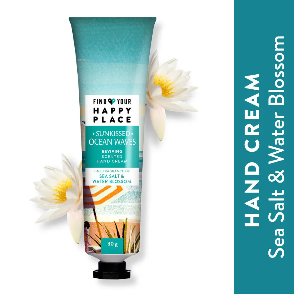 Find Your Happy Place - Sunkissed Ocean Waves Scented Hand Cream Sea Salt & Water Blossom