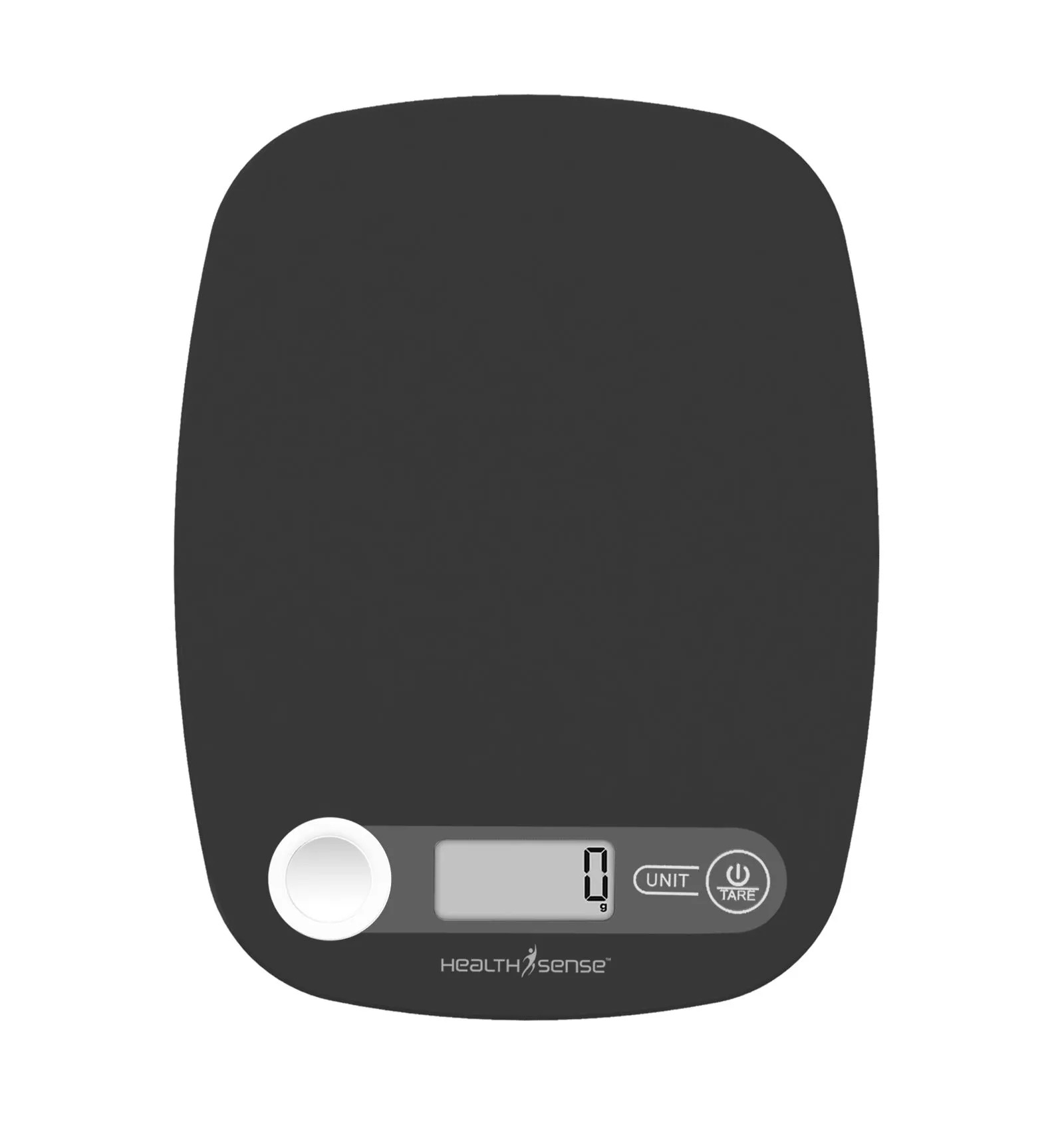 HealthSense Chef-Mate Black Kitchen Scale (KS40)