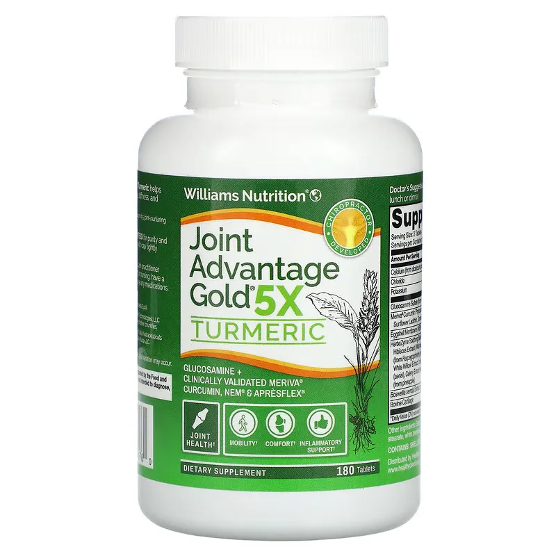 Joint Advantage Gold 5X, Turmeric, 180 Tablets