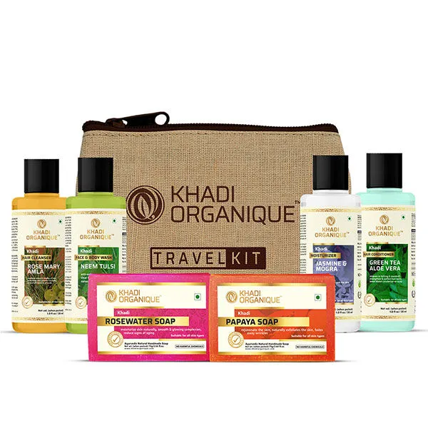 Khadi Organique Grooming Travel Kit for Men & Women