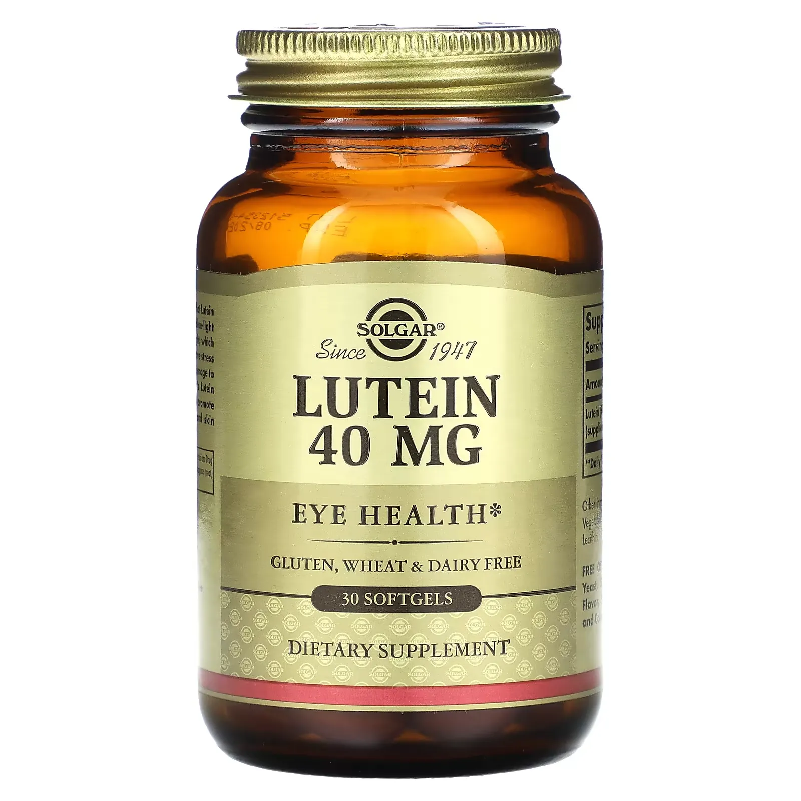 Lutein, 40 mg, 30 Softgels