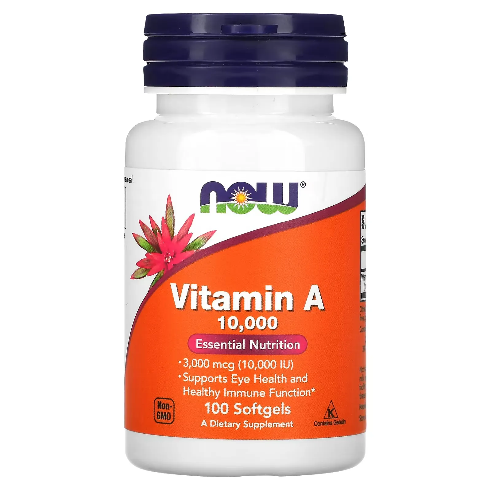 Vitamin A, 10,000 IU, 100 Softgels