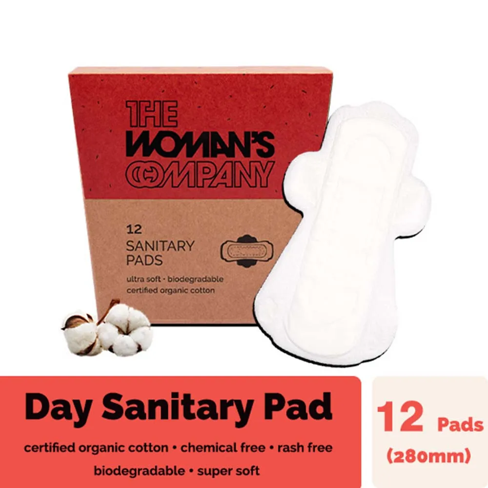 The Woman's Company Ultra Soft Biodegradable Sanitary Day Pad - Pack of 12