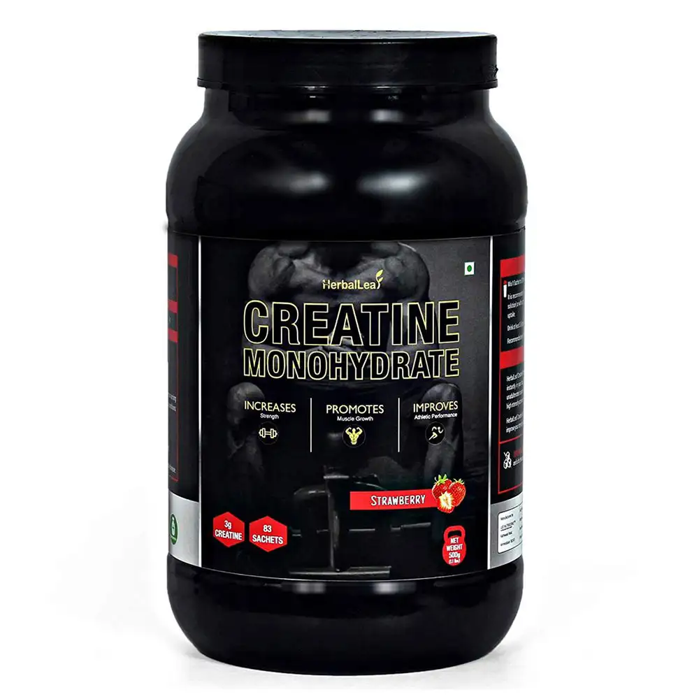 HerbalLeaf Creatine Monohydrate,  Strawberry  1.1 lb