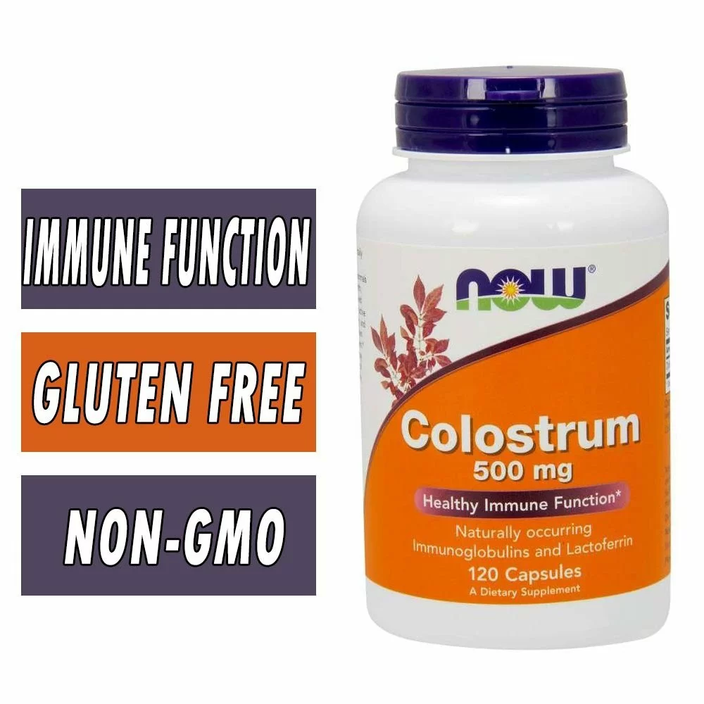 NOW Colostrum - 500mg - 120 Capsules