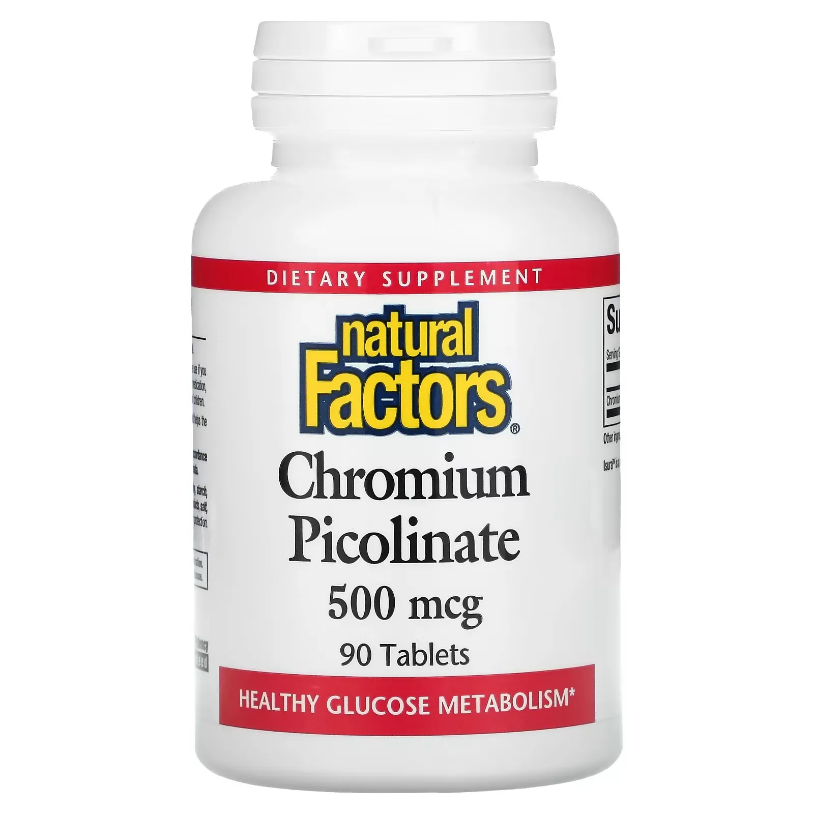 Chromium Picolinate, 500 mcg, 90 Tablets