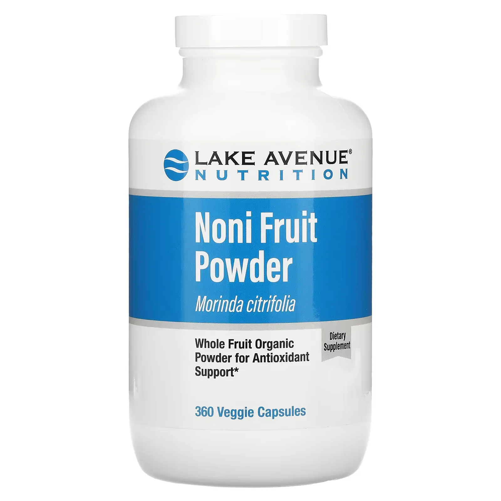 Noni Fruit Powder, Organic Whole Fruit Powder, 360 Veggie Capsules