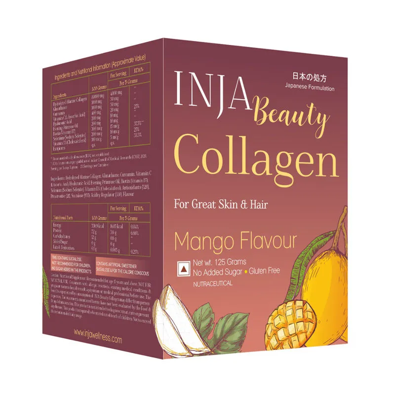 Inja Beauty Collagen For Skin, Hair & Nails - Mango Flavour