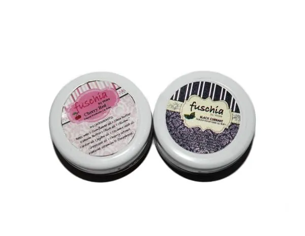 Fuschia Cherry Red & Black Currant Lip Balm Combo