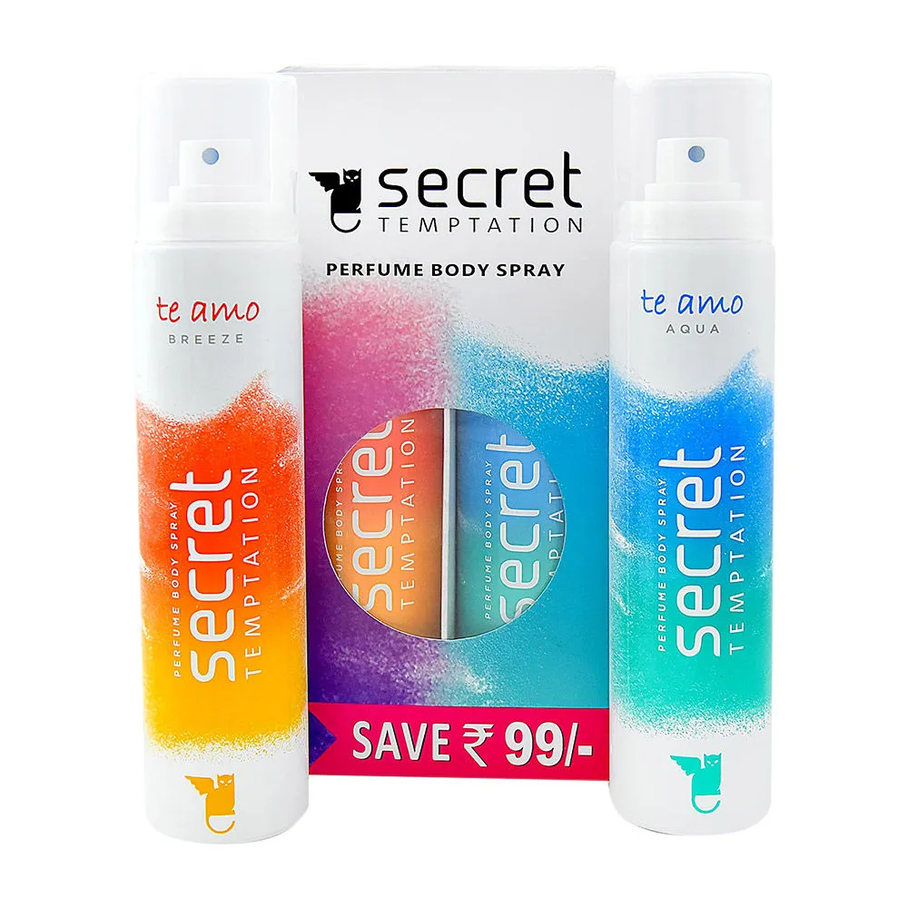 Secret Temptation Te Amo Aqua and Breeze Combo (Save Rs.99)