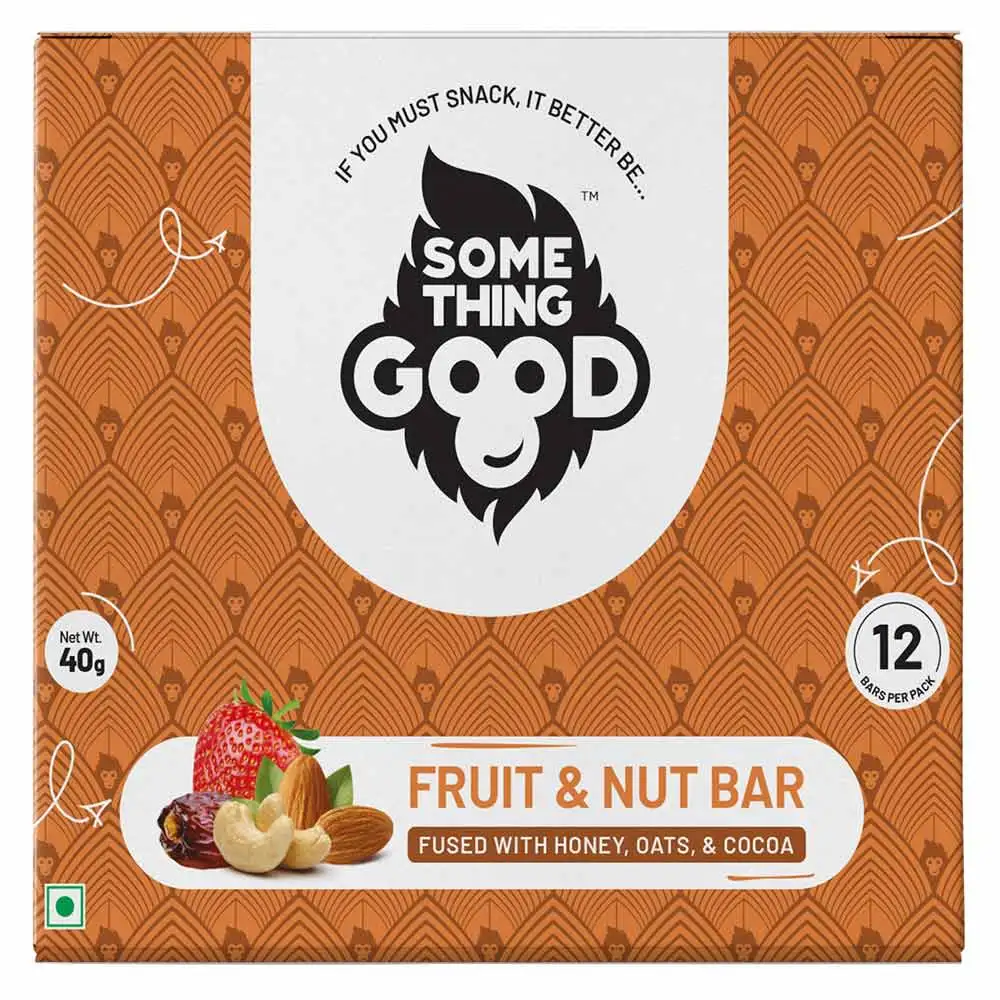 Something Good Fruit & Nut Bar,  12 bar(s)  Fused with Honey, Oats & Cocoa