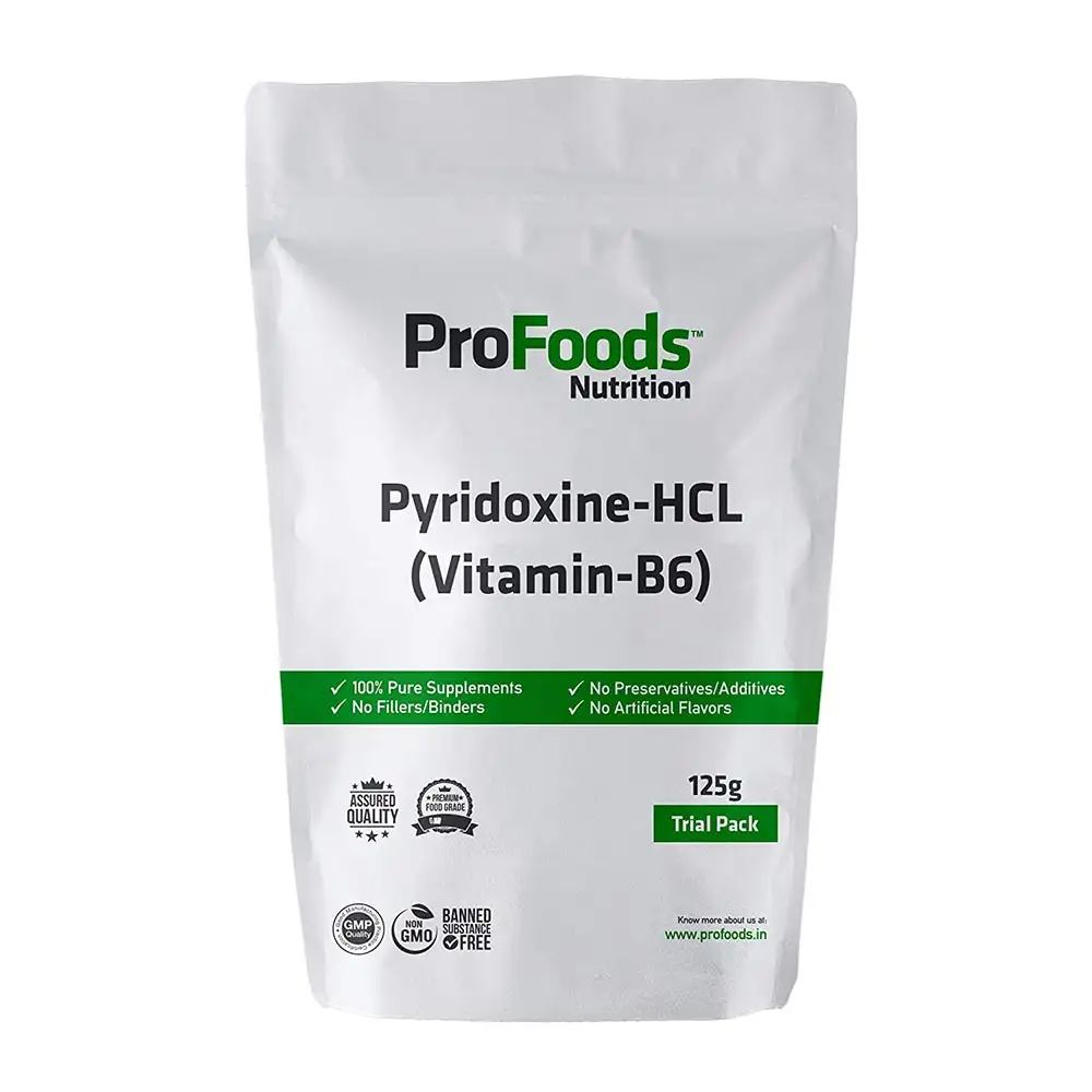 ProFoods Pyridoxine HCL (Vitamin B6) Powder,  125 g  Unflavoured