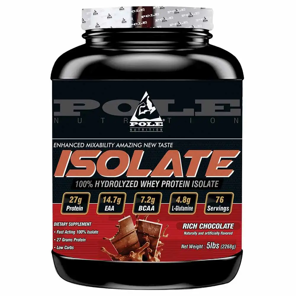 Pole Nutrition Whey Protein Isolate,  5 lb  Rich Chocolate