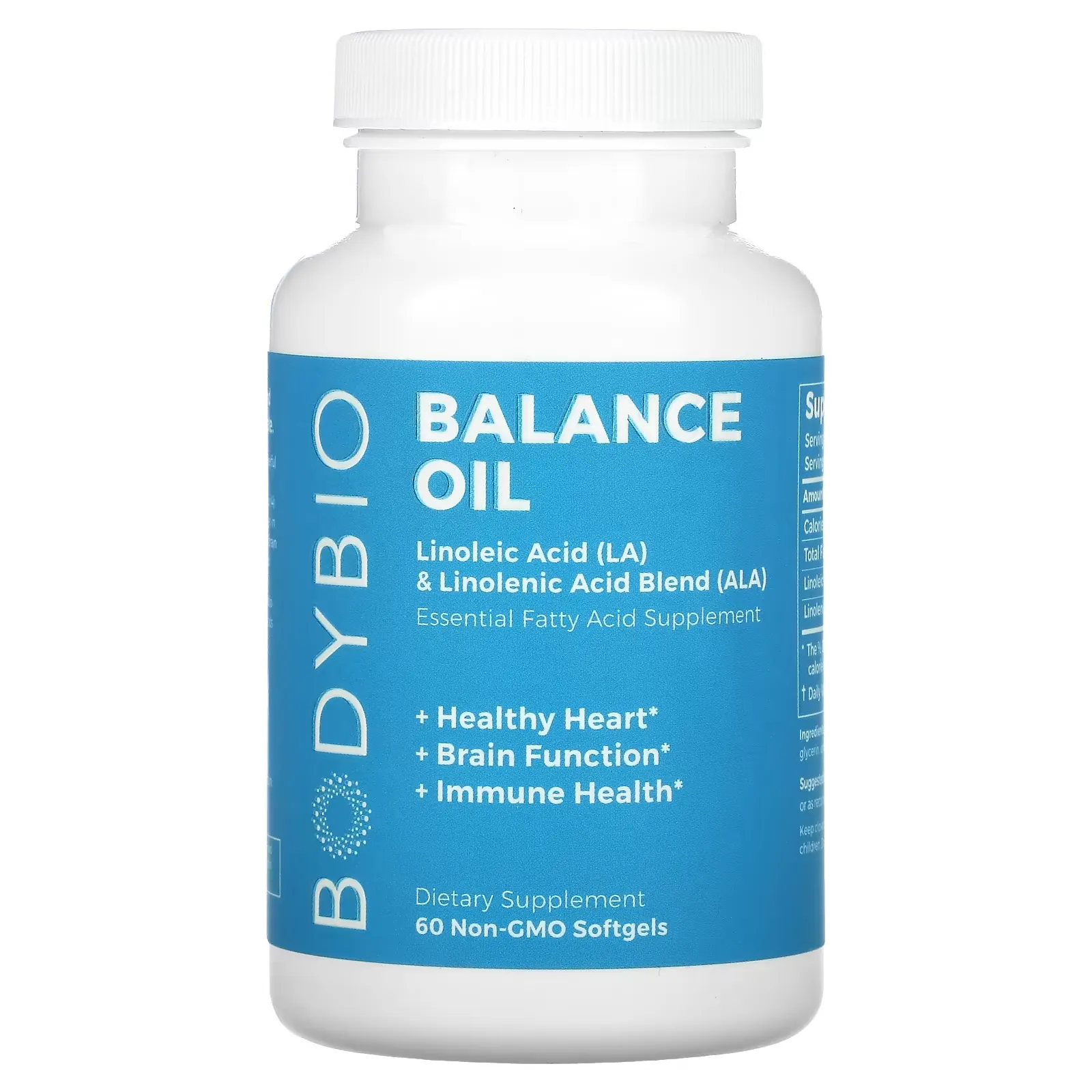 Balance Oil, Linoleic Acid (LA) & Linolenic Acid Blend (ALA), 60 Non-GMO Softgels