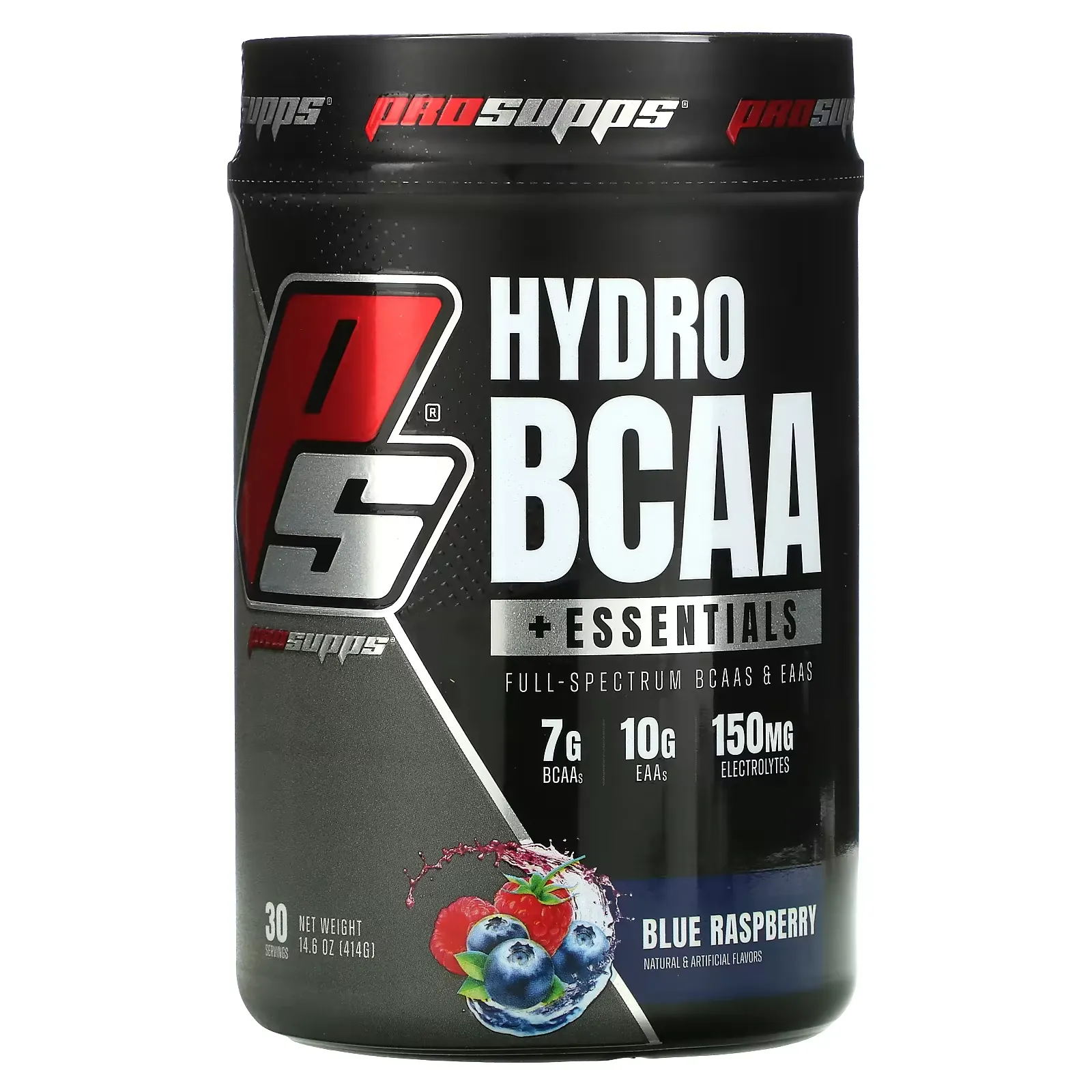 Hydro BCAA +Essentials, Blue Raspberry, 14.6 oz (414 g)