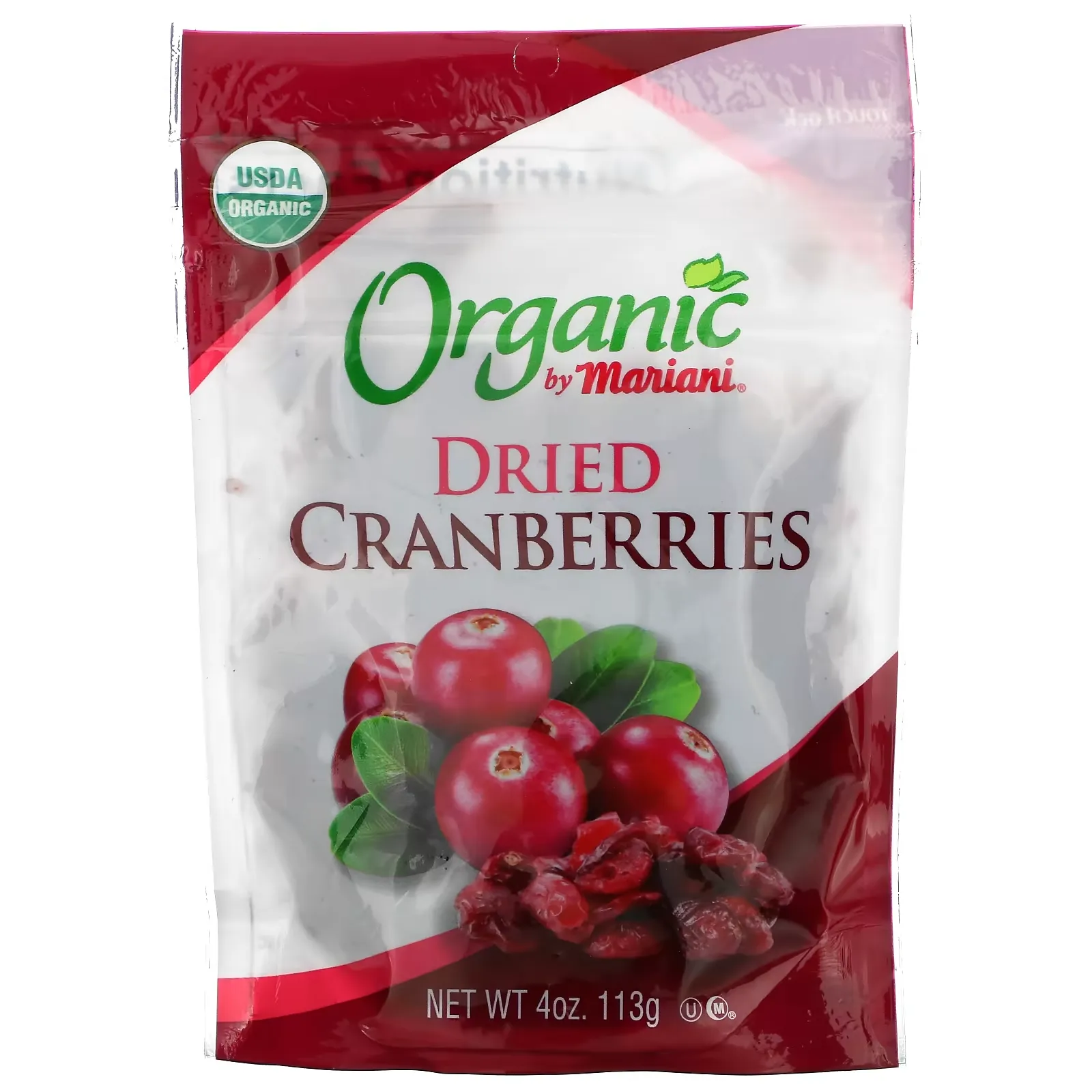 Organic Dried Cranberries, 4 oz (113 g)