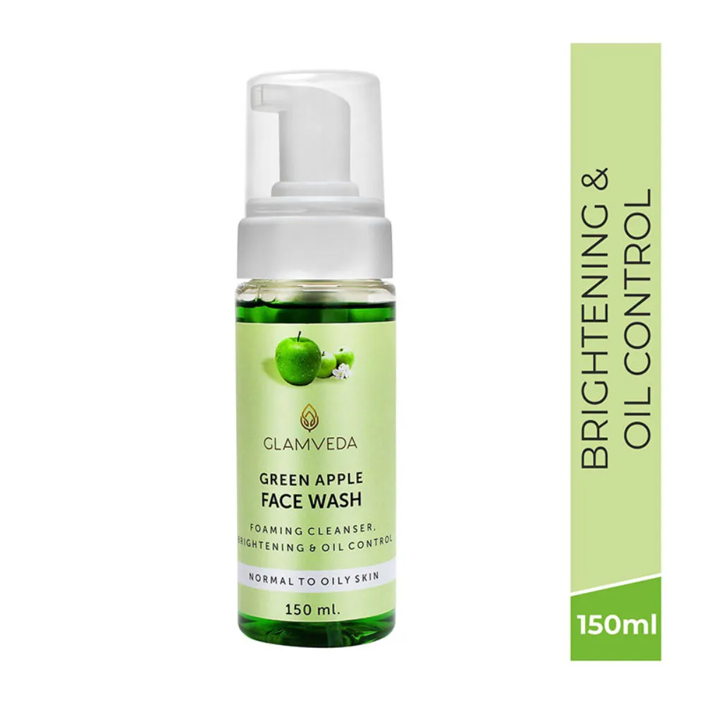 Glamveda Green Apple Brightening & Oil Control Face Wash