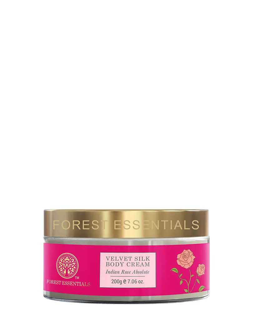 Forest Essentials Ayurvedic Velvet Silk Body Cream Indian Rose Absolute