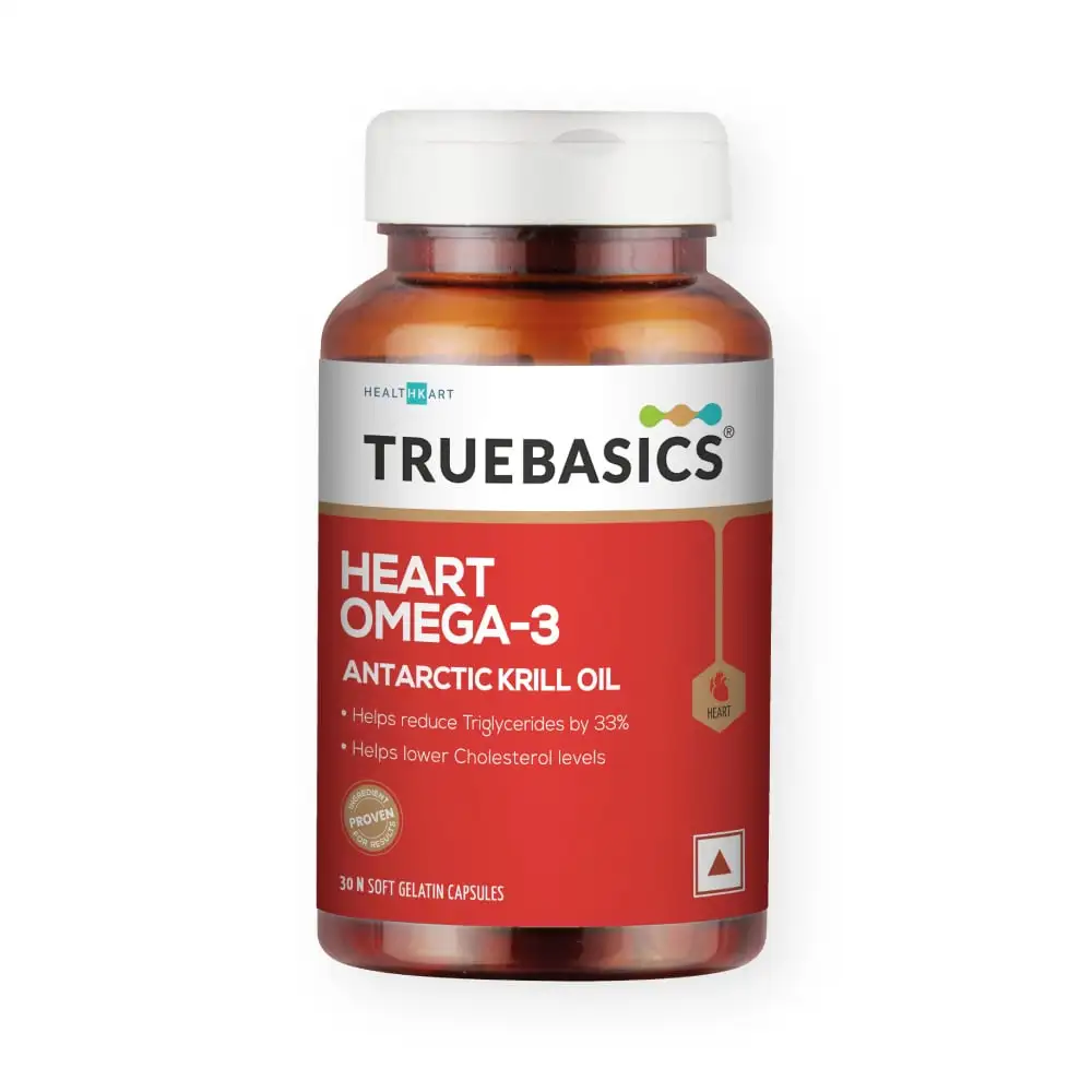 TrueBasics Heart Omega-3 Antarctic Krill Oil,  30 capsules