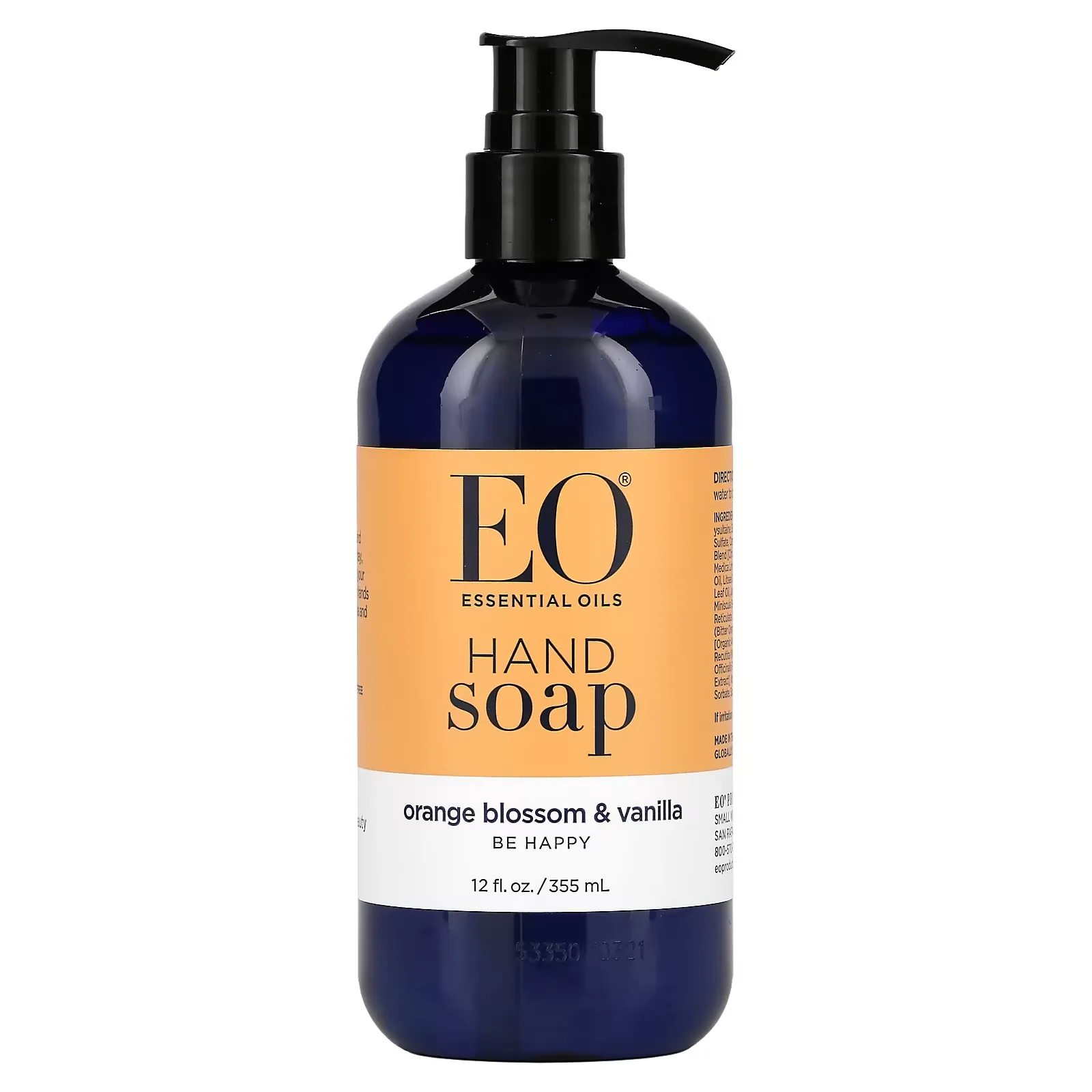 Hand Soap, Orange Blossom & Vanilla, 12 fl oz (355 ml)