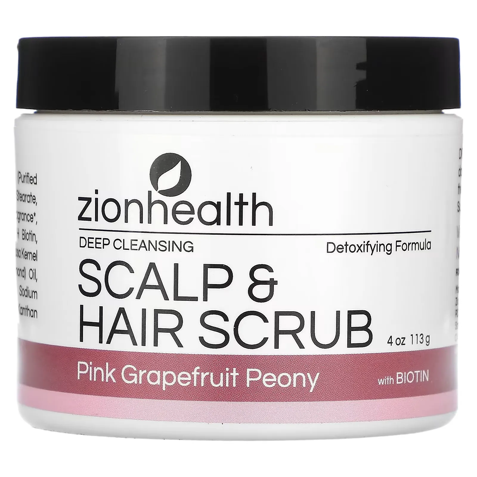 Scalp & Hair Scrub with Biotin, Pink Grapefruit Peony, 4 oz (113 g)