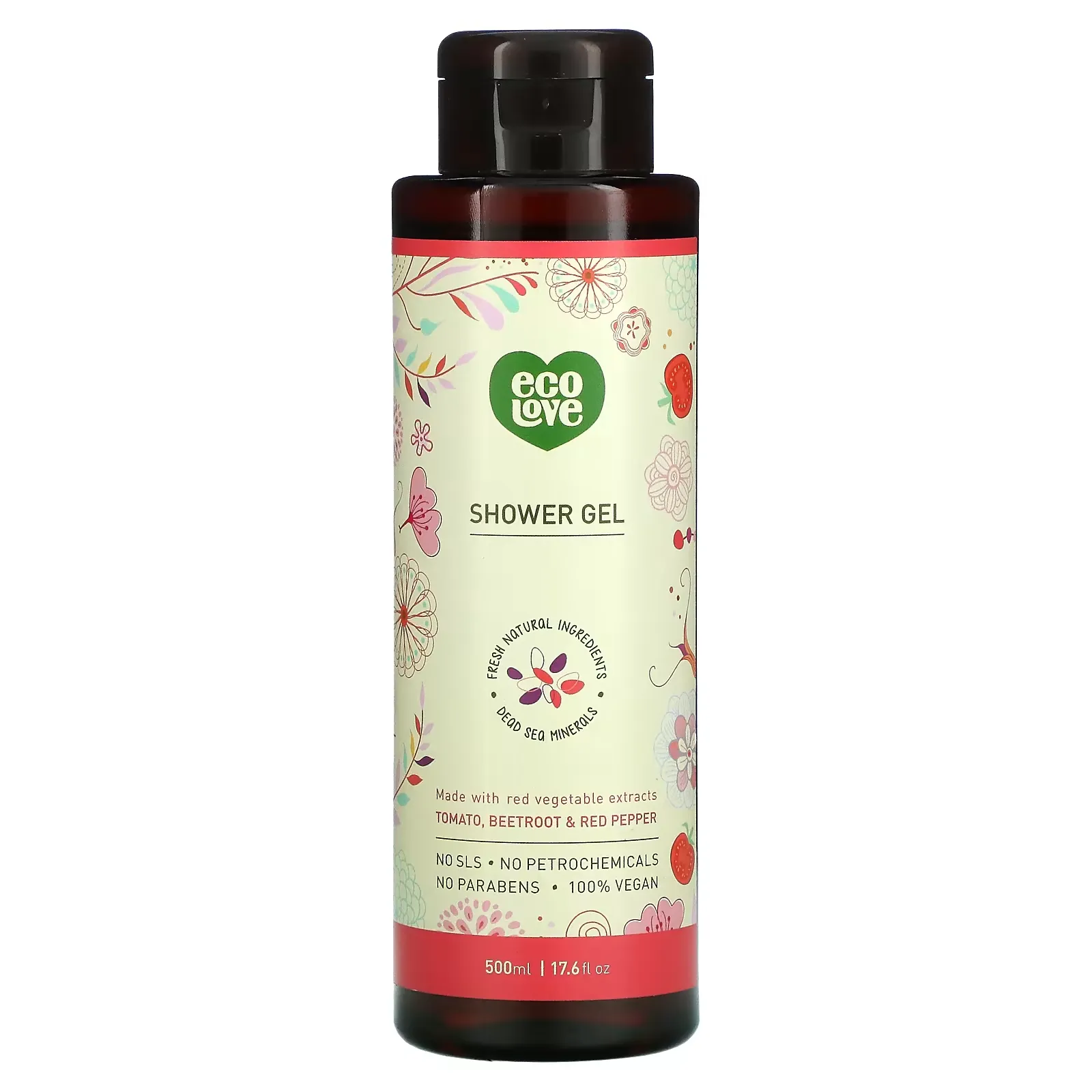 Shower Gel, Tomato, Beetroot & Red Pepper, 17.6 fl oz (500 ml)