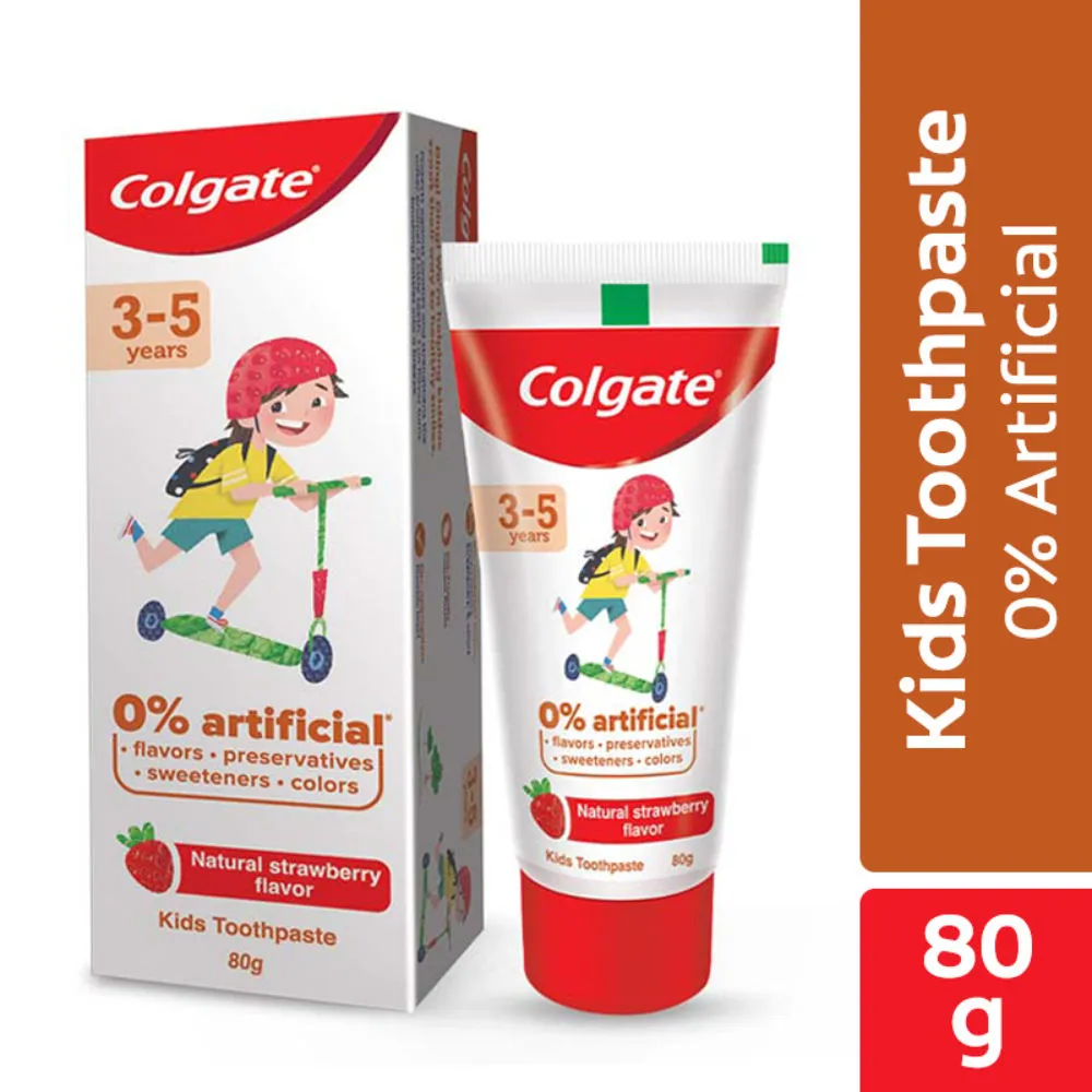 Colgate Toothpaste for Kids (3-5 years), Natural Strawberry Mint