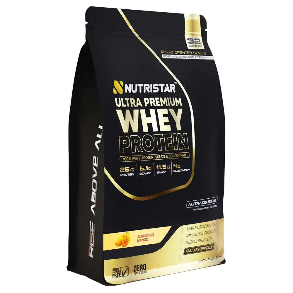 Nutristar Ultra Premium Whey Protein,  2.2 lb  Alphonso Mango