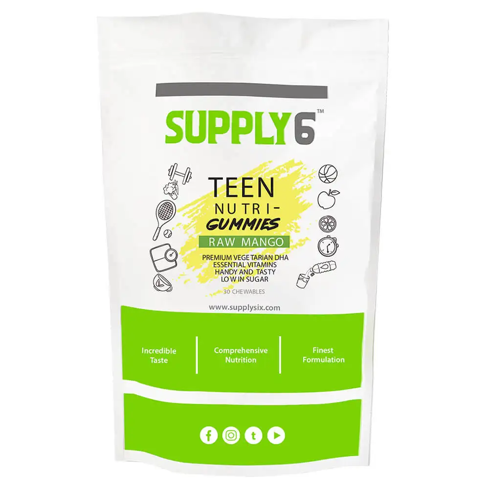 Supply6 Teen Nutri,  30 gummies  Raw Mango