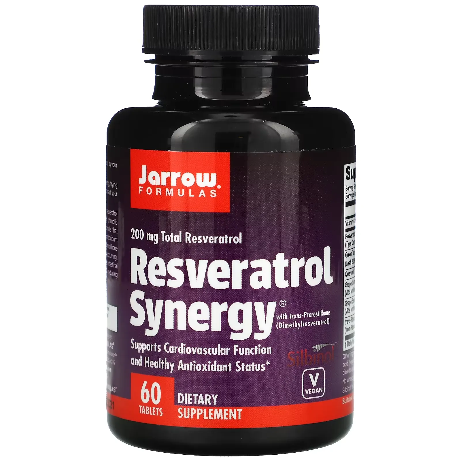 Resveratrol Synergy, 200 mg Total Resveratrol, 60 Tablets