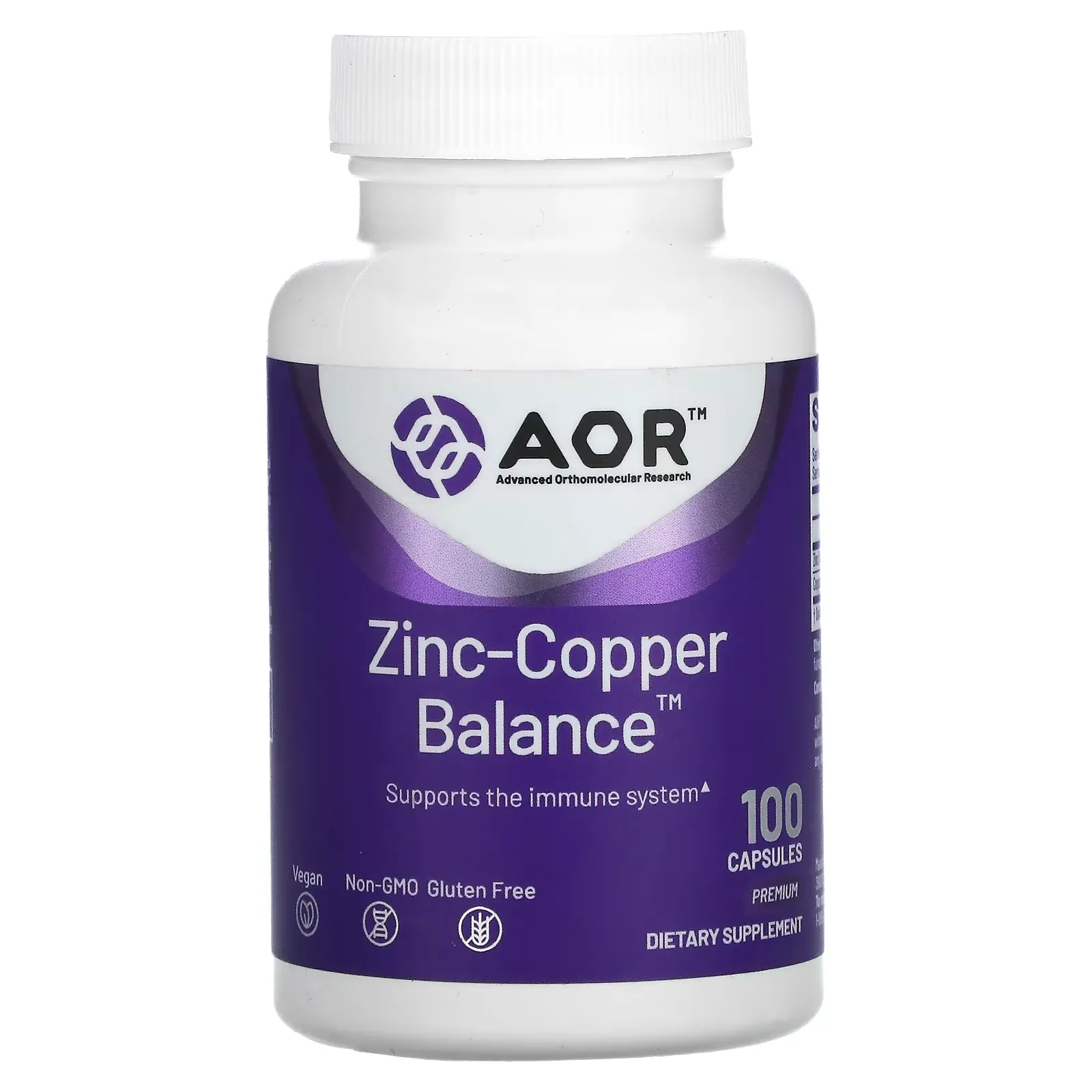 Zinc-Copper Balance, 100 Capsules