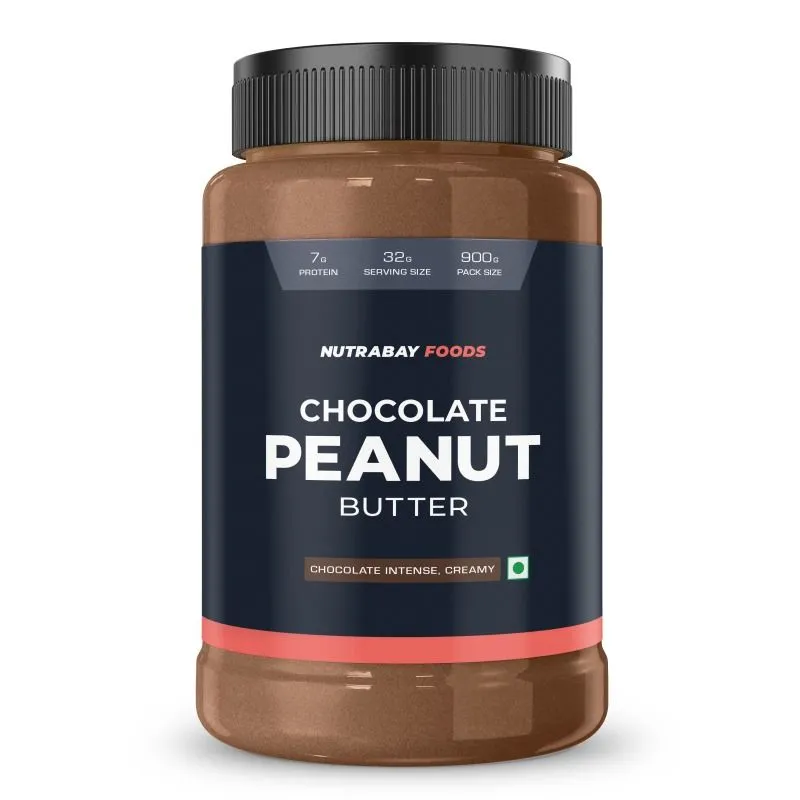 Nutrabay Foods Flavoured Peanut Butter - Chocolate Intense, Creamy